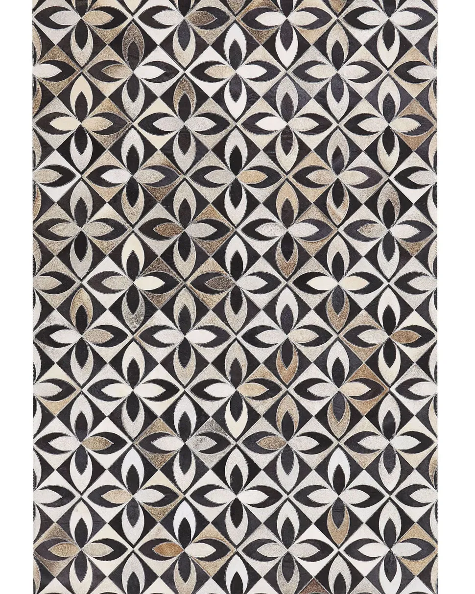 Tapete Em Pele Genuina Multicolor 160 X 230 Cm Ishan