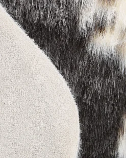 Tapete Em Pele Sintetica Com Padrao Em Preto E Branco 60 X 90 Cm Nambung