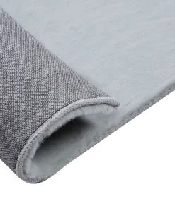 Tapete Em Pele Sintetica De Coelho Cinzento Menta 160 X 230 Cm Mirpur