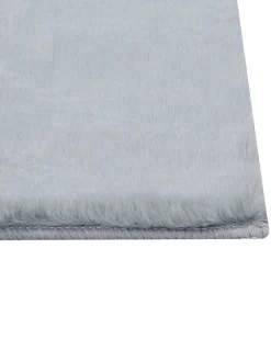 Tapete Em Pele Sintetica De Coelho Cinzento Menta 160 X 230 Cm Mirpur