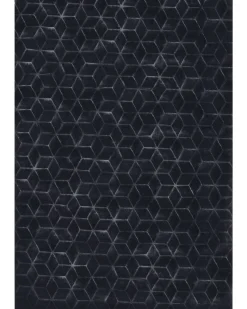 Tapete Em Pele Sintetica De Coelho Preta 160 X 230 Cm Thatta