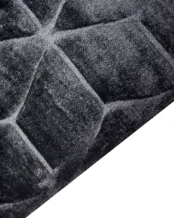 Tapete Em Pele Sintetica De Coelho Preta 160 X 230 Cm Thatta