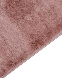 Tapete Em Pele Sintetica De Coelho Rosa 160 X 230 Cm Mirpur