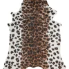 Tapete Em Pele Sintetica De Vaca Castanha Branca E Preta 150 X 200 Cm Bogong