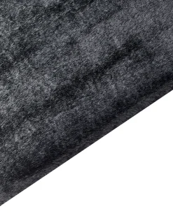 Tapete Em Pele Sintetica De Coelho Preta 160 X 230 Cm Mirpur