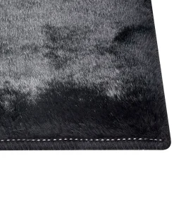Tapete Em Pele Sintetica De Coelho Preta 160 X 230 Cm Mirpur