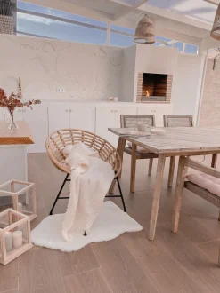 Tapete Em Pele Sintetica De Coelho Branca 60 X 90 Cm Undara