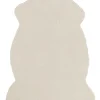 Tapete Em Pele Sintetica De Coelho Creme 60 X 90 Cm Undara