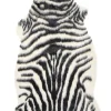 Tapete Em Pele Sintetica Com Padrao De Zebra 60 X 90 Cm Nambung