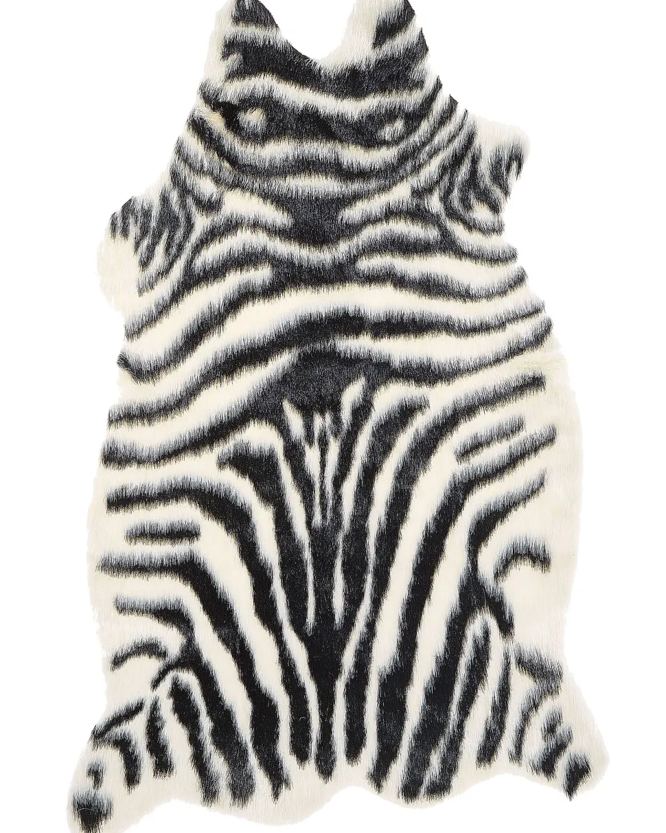 Tapete Em Pele Sintetica Com Padrao De Zebra 60 X 90 Cm Nambung