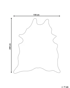 Tapete Em Pele Sintetica De Vaca Castanha E Branca 150 X 200 Cm Bogong
