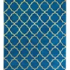 Tapete Em Viscose Azul 160 X 230 Cm Yelki