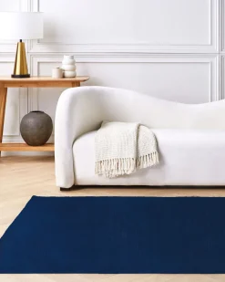 Tapete Em Viscose Azul Marinho 160 X 230 Cm Gesi Ii