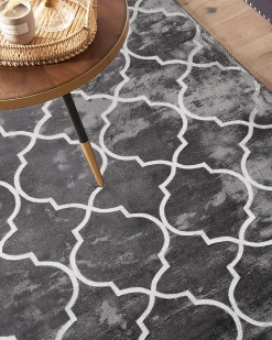 Tapete Em Viscose Cinzento 160 X 230 Cm Yelki