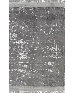 Tapete Em Viscose Cinzenta 160 X 230 Cm Hanli