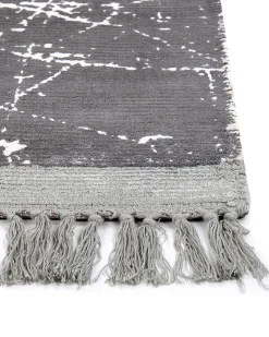 Tapete Em Viscose Cinzenta 160 X 230 Cm Hanli