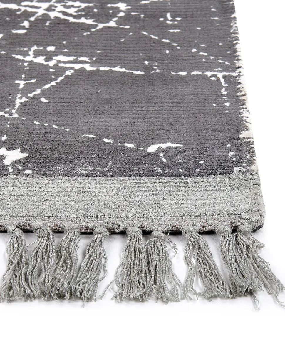 Tapete Em Viscose Cinzenta 160 X 230 Cm Hanli