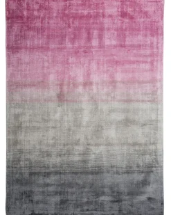 Tapete Em Viscose Cinzenta E Rosa 160 X 230 Cm Ercis
