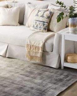 Tapete Em Viscose Cinzenta 160 X 230 Cm Ercis