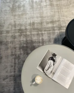 Tapete Em Viscose Cinzenta 160 X 230 Cm Ercis