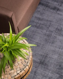 Tapete Em Viscose Cinzenta 80 X 150 Cm Gesi