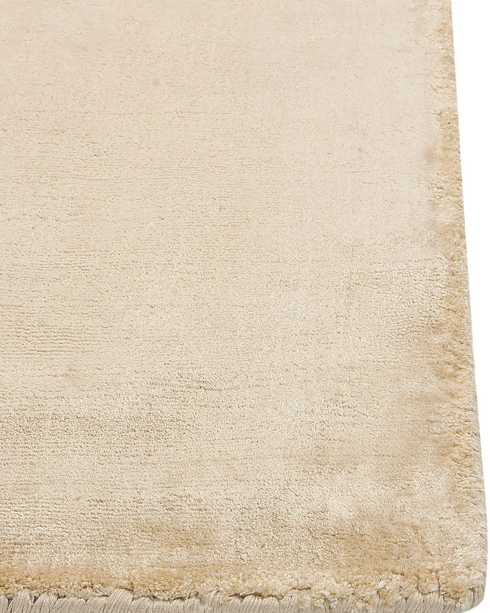 Tapete Em Viscose Cor De Areia 160 X 230 Cm Gesi Ii