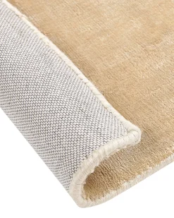 Tapete Em Viscose Cor De Areia 160 X 230 Cm Gesi Ii