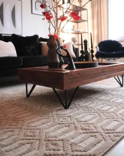 Tapete Em Viscose Creme 160 X 230 Cm Adatepe