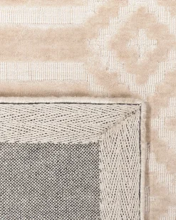 Tapete Em Viscose Creme 160 X 230 Cm Adatepe