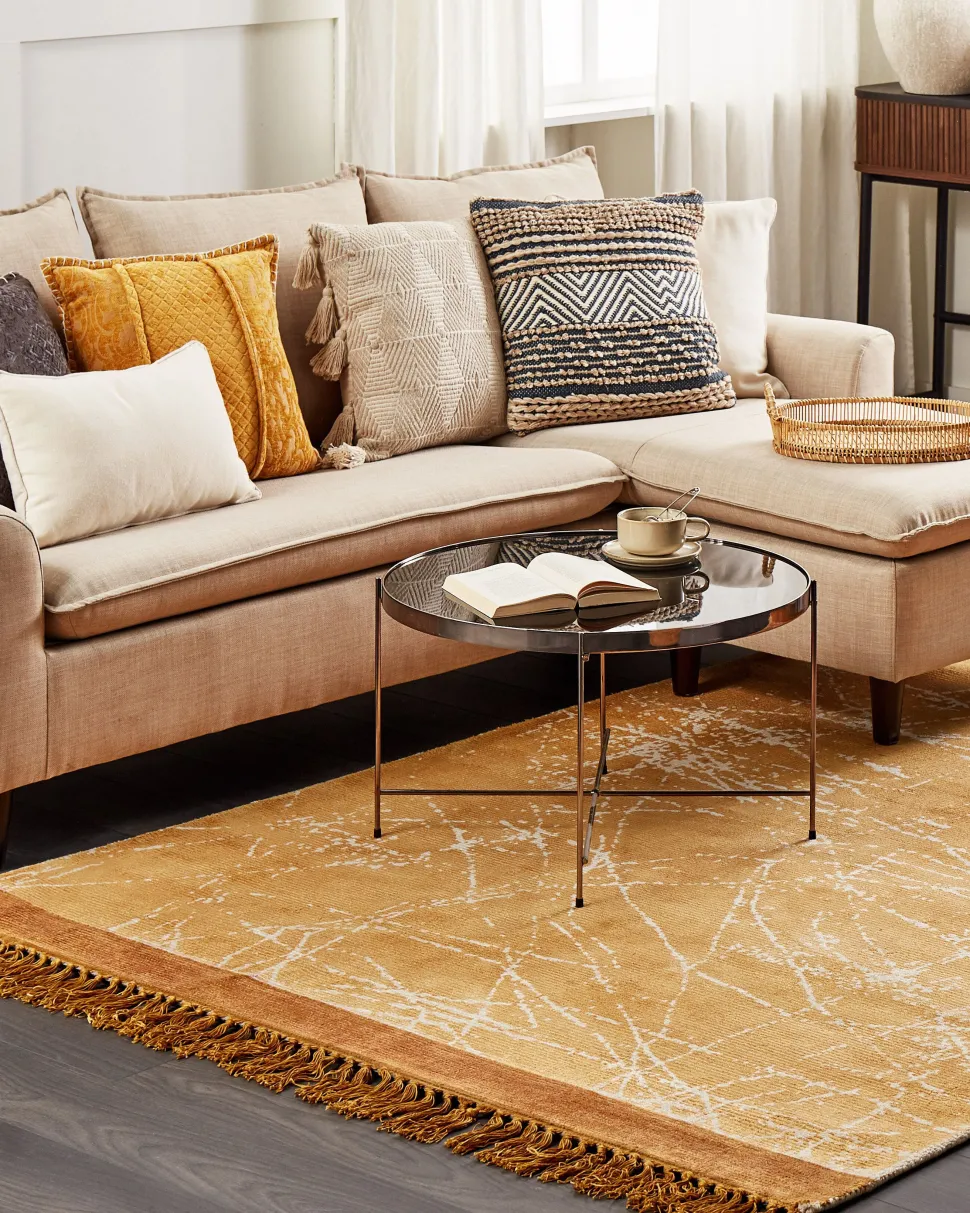 Tapete Em Viscose Laranja 160 X 230 Cm Hanli