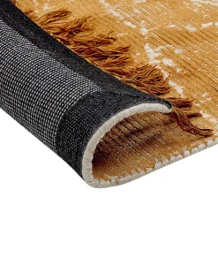 Tapete Em Viscose Laranja 160 X 230 Cm Hanli