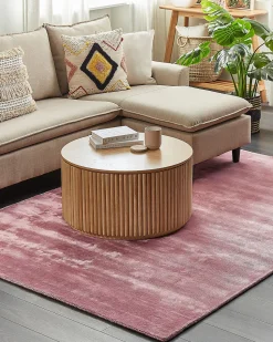 Tapete Em Viscose Rosa 160 X 230 Cm Gesi Ii