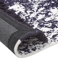 Tapete Em Viscose Violeta E Branca 160 X 230 Cm Akarsu