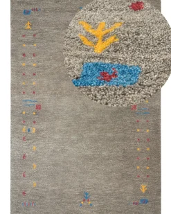 Tapete Gabbeh Em La Cinzenta 160 X 230 Cm Seymen