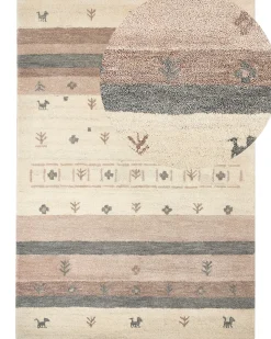 Tapete Gabbeh Em La Creme E Castanha Clara 160 X 230 Cm Karli