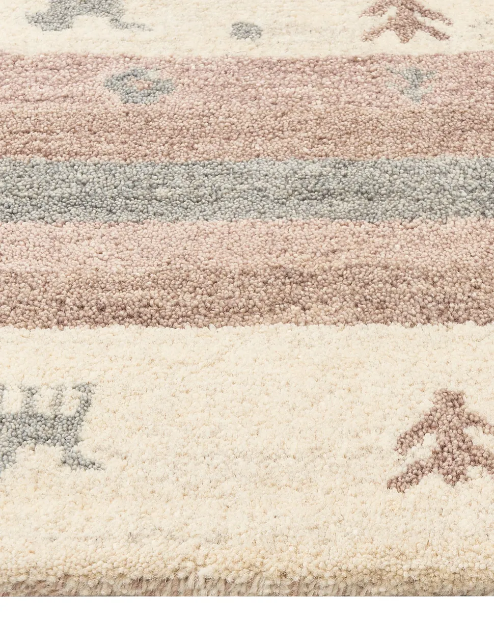 Tapete Gabbeh Em La Creme E Castanha Clara 160 X 230 Cm Karli