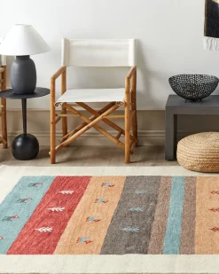 Tapete Gabbeh Em La Multicolor 160 X 230 Cm Sarilar