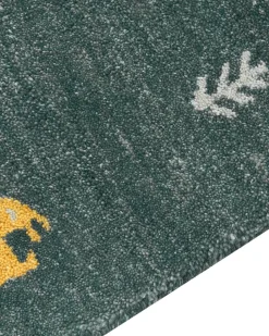 Tapete Gabbeh Em La Verde Escura 200 X 300 Cm Calti