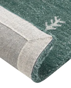 Tapete Gabbeh Em La Verde Escura 200 X 300 Cm Calti