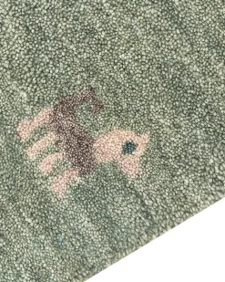 Tapete Gabbeh Em La Verde 160 X 230 Cm Kizarli