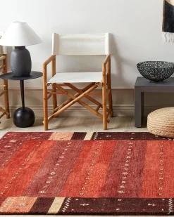 Tapete Gabbeh Em La Vermelha 160 X 230 Cm Sinanli