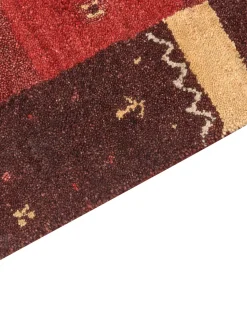 Tapete Gabbeh Em La Vermelha 160 X 230 Cm Sinanli