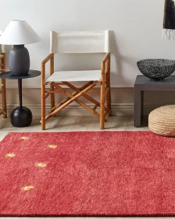 Tapete Gabbeh Em La Vermelha 160 X 230 Cm Yarali