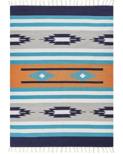 Tapete Kilim Em Algodao Multicolor 140 X 200 Cm Noratus