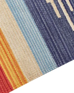 Tapete Kilim Em Algodao Multicolor 200 X 300 Cm Kamaris