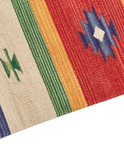 Tapete Kilim Em Algodao Multicolor 200 X 300 Cm Alapars
