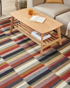 Tapete Kilim Em La Multicolor 160 X 230 Cm Musaler