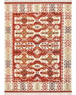 Tapete Kilim Em La Multicolor 160 X 230 Cm Voskevaz