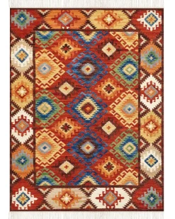 Tapete Kilim Em La Multicolor 160 X 230 Cm Zovuni