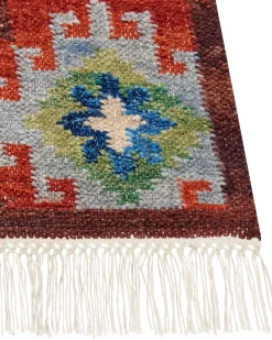 Tapete Kilim Em La Multicolor 160 X 230 Cm Zovuni